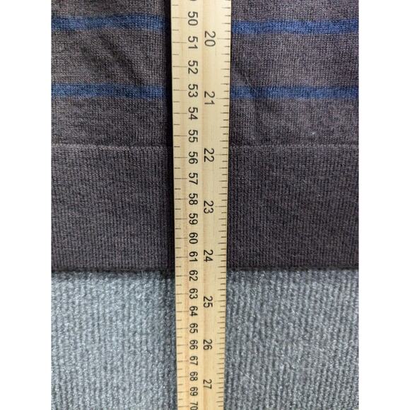 Banana Republic Striped Sweater Mens XL Baruffa Yarn Itailian Wool Preppy Brown - Picture 7 of 10